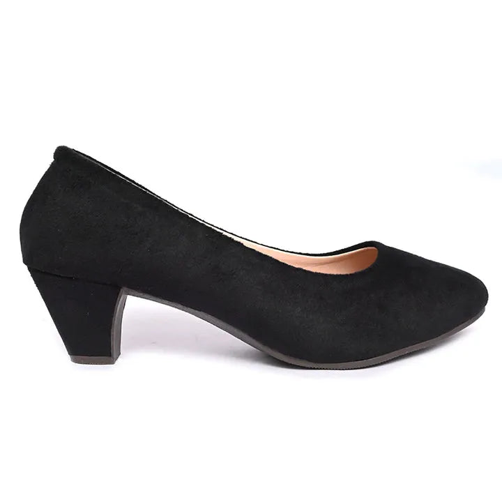 Women block heeled sandals Summer velvet pumps for women and girls