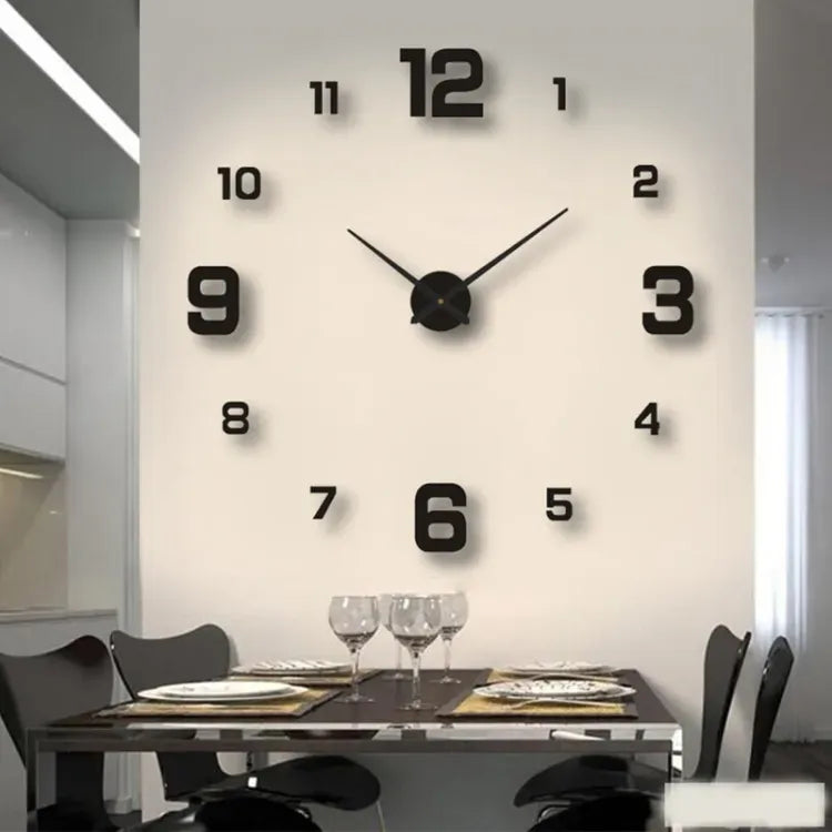 New 3D Wooden Wall Clock 24 Inch Wooden Clock