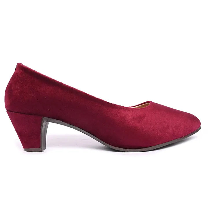 Women block heeled sandals Summer velvet pumps for women and girls