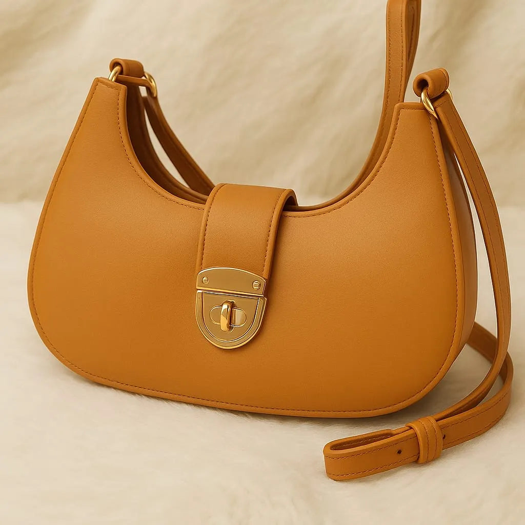Trendy Hobo Style Shoulder Bag for Women – Soft Leather, Casual & Stylish