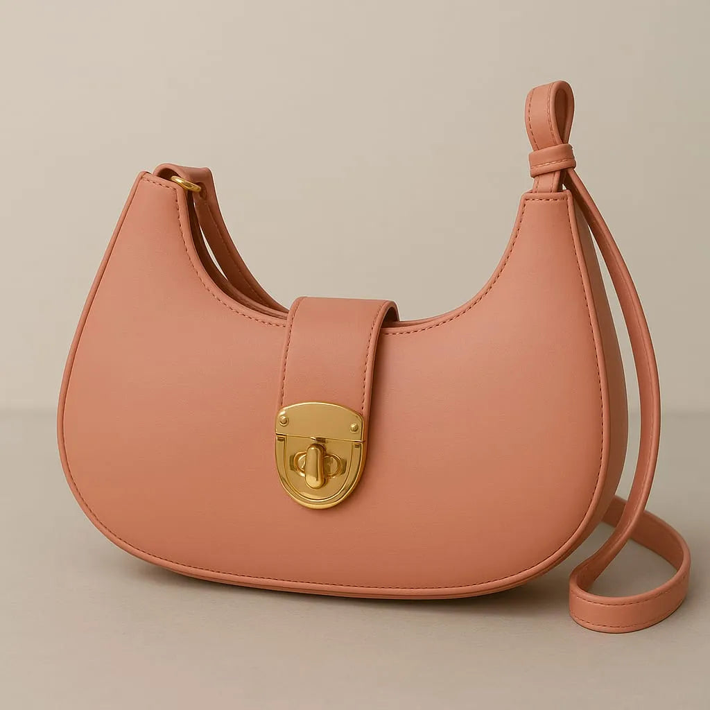 Trendy Hobo Style Shoulder Bag for Women – Soft Leather, Casual & Stylish
