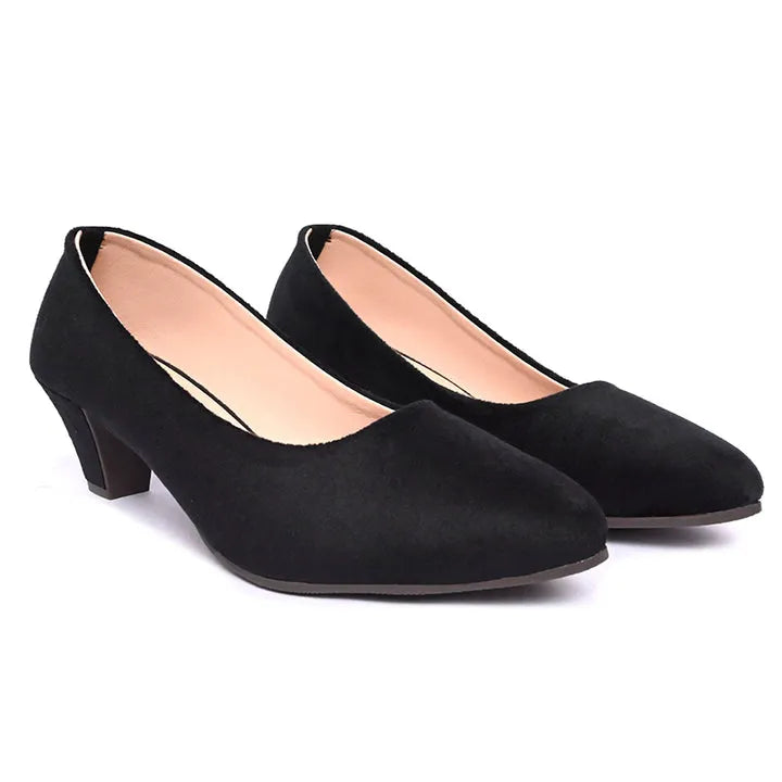 Women block heeled sandals Summer velvet pumps for women and girls