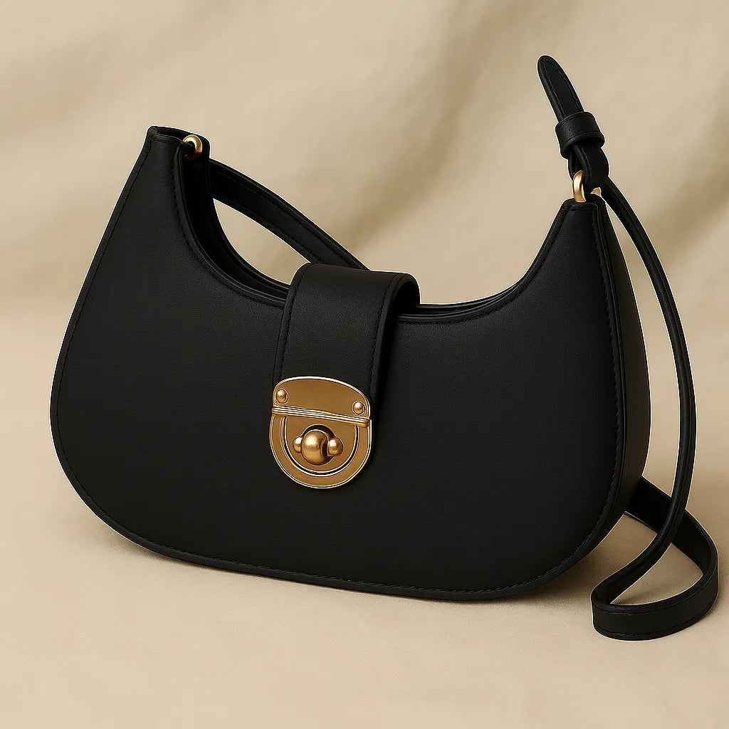 Trendy Hobo Style Shoulder Bag for Women – Soft Leather, Casual & Stylish