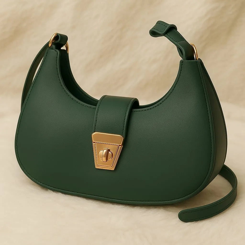 Trendy Hobo Style Shoulder Bag for Women – Soft Leather, Casual & Stylish
